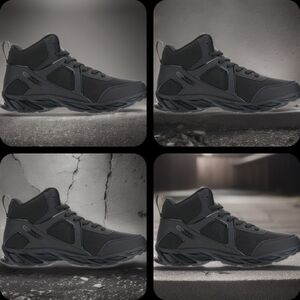 Bronx Men's Charcoal Athletic High-Tops